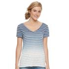 Women's Sonoma Goods For Life&trade; Print Surplice Tee, Size: Xl, Blue