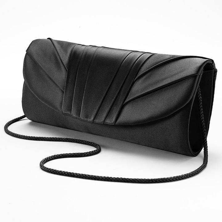 Gunne Sax By Jessica Mcclintock Pleated Clutch, Women's, Black