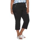 Plus Size Sonoma Goods For Life&trade; Utility Capris, Women's, Size: 24 W, Black