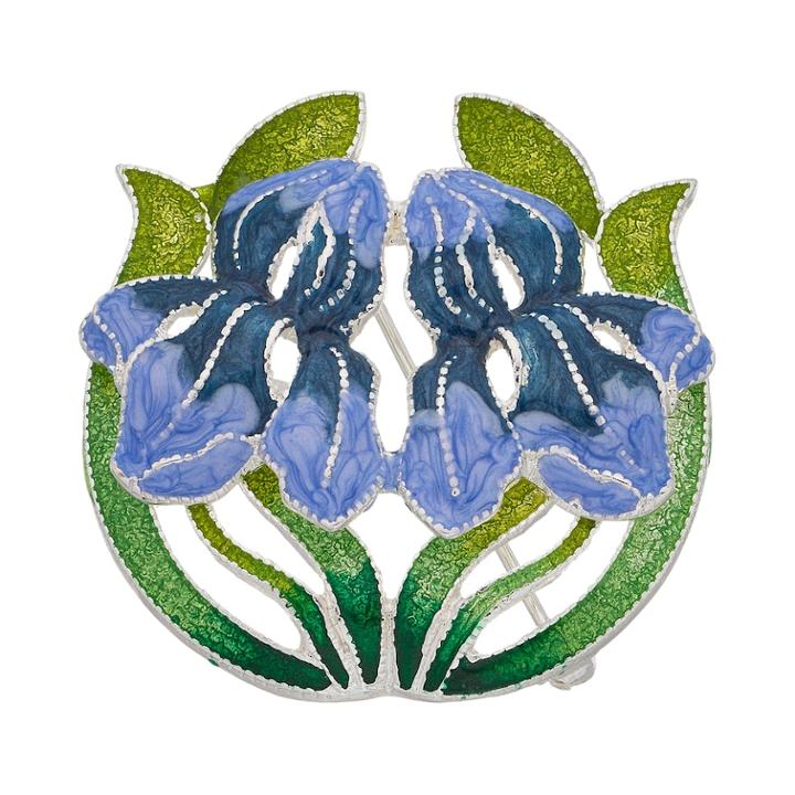 Napier Iris Flower Pin, Women's, Multicolor