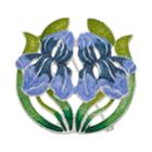 Napier Iris Flower Pin, Women's, Multicolor
