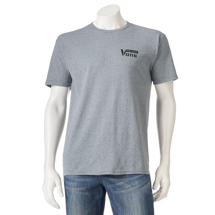 Men's Vans Logo Tee, Size: Xxl, Dark Grey