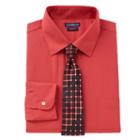 Men's Croft & Barrow&reg; Slim-fit Dress Shirt & Tie Set, Size: 2x-36/37, Brt Pink