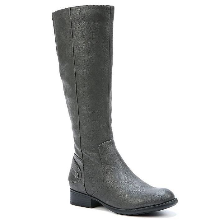 Lifestride Xandy Women's Riding Boots, Size: 9.5 Wide, Grey