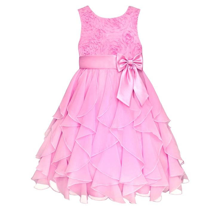 Girls 7-16 American Princess Corkscrew Ruffle Dress, Size: 8, Pink