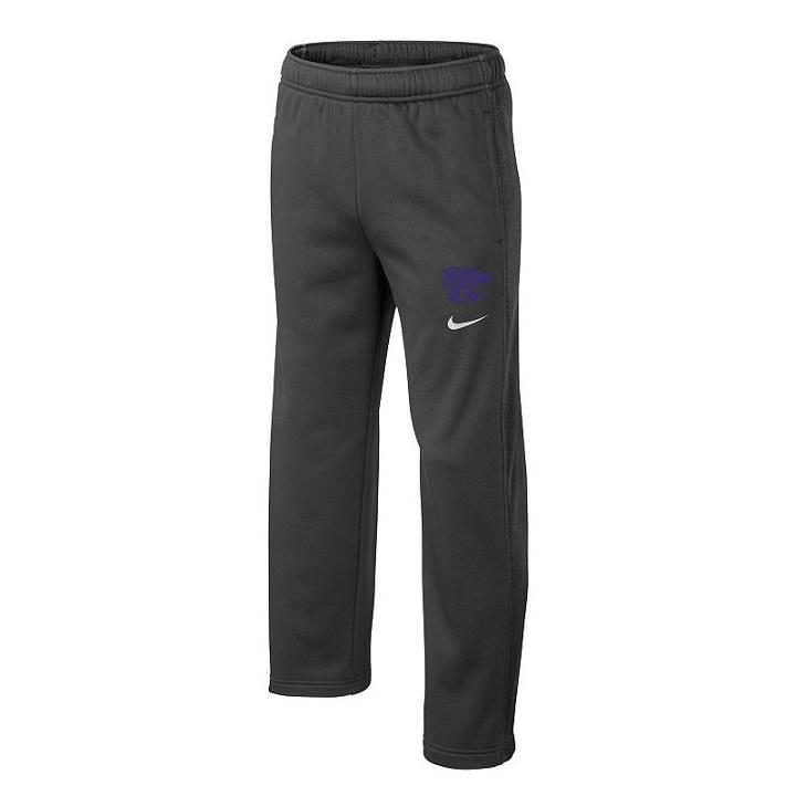 Boys 8-20 Nike Kansas State Wildcats Therma-fit Ko Pants, Boy's, Size: Large, Grey