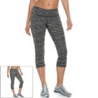 Women's Tek Gear&reg; Reversible Capri Leggings, Size: Xl, Dark Grey
