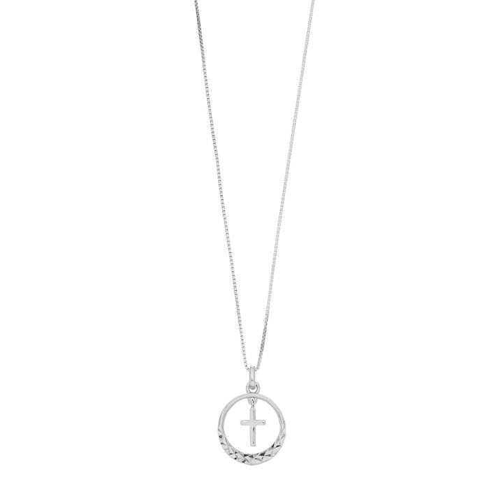 Timeless Sterling Silver Cross Dangle Pendant Necklace, Women's