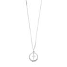 Timeless Sterling Silver Cross Dangle Pendant Necklace, Women's