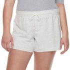 Juniors' Plus Size So&reg; French Terry Shorts, Girl's, Size: 3xl, Grey