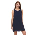 Women's Kate And Sam Gauze Tank Dress, Size: Xl, Blue (navy)
