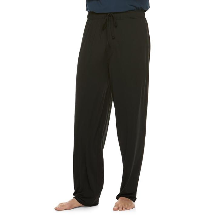Men's Jockey Suede Jersey Lounge Pants, Size: Small, Black