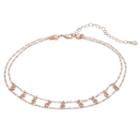 Lc Lauren Conrad Linked Double Strand Choker Necklace, Women's, Light Pink