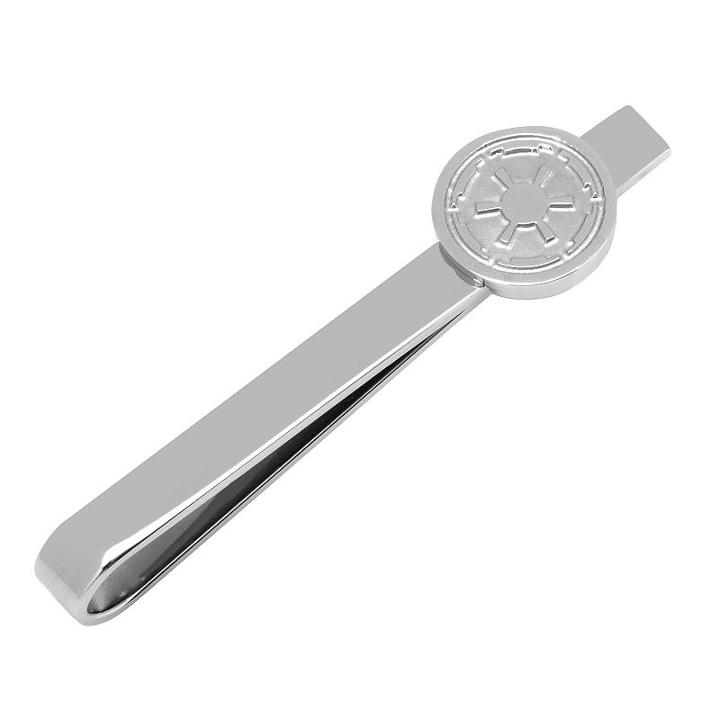 Star Wars Stainless Steel Imperial Symbol Tie Bar, Men's, Silver