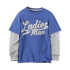 Boys 4-7 Carter's Ladies' Man Mock-layer Tee, Size: 7, Med Blue