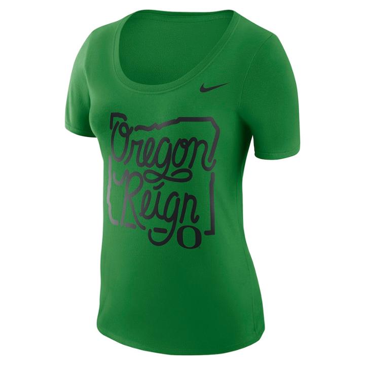 Women's Nike Oregon Ducks Local Elements Tee, Size: Large, Green