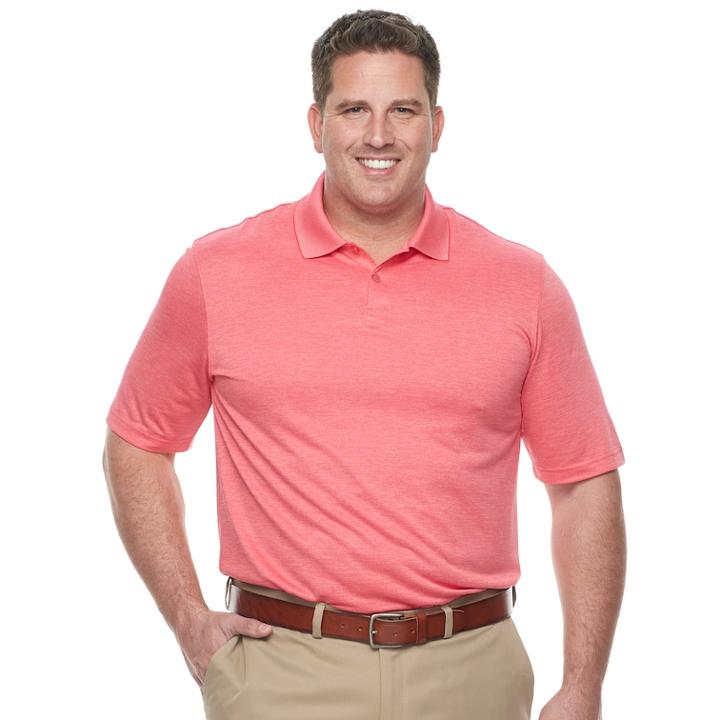 Big & Tall Haggar Regular-fit Space-dye Polo, Men's, Size: Xl Tall, Pink