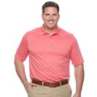Big & Tall Haggar Regular-fit Space-dye Polo, Men's, Size: Xl Tall, Pink