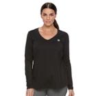 Plus Size Fila Sport&reg; Essential V-neck Tee, Women's, Size: 3xl, Black