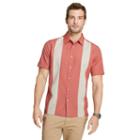 Van Heusen Colorblock Casual Button-down Shirt - Men, Size: Xxl, Dark Red