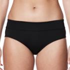 Women's Nike Moderate Brief Bikini Swim Bottoms, Size: Large, Black