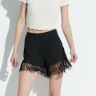 K/lab Fringed Shortie Shorts, Girl's, Size: Xs, Black