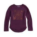 Girls 7-16 & Plus Size Mudd&reg; High-low Graphic Tee, Size: 18 1/2, Purple