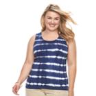Plus Size Sonoma Goods For Life&trade; Layering Tank, Women's, Size: 4xl, Dark Blue