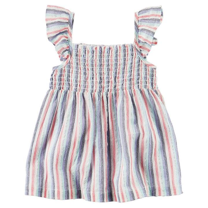 Girls 4-8 Carter's Striped Smocked Top, Girl's, Size: 6, Ovrfl Oth
