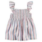 Girls 4-8 Carter's Striped Smocked Top, Girl's, Size: 6, Ovrfl Oth