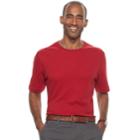 Men's Croft & Barrow&reg; Classic-fit Solid Performance Crewneck Tee, Size: Large, Med Red