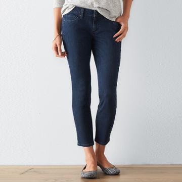 Petite Sonoma Goods For Life&trade; Sky Skinny Jeans, Women's, Size: 14p-short, Dark Blue