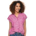 Women's Sonoma Goods For Life&trade; Dolman Shirt, Size: Small, Dark Pink