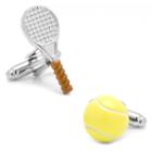 Tennis Ball & Racket Cuff Links, Men's, Multicolor