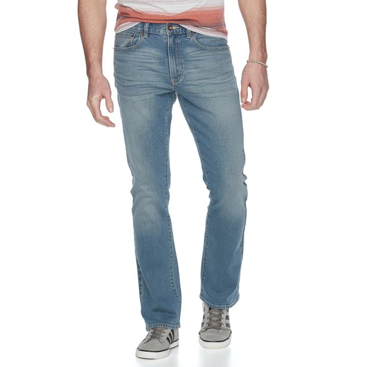 Men's Urban Pipeline&reg; Slim Bootcut Jeans, Size: 30x30, Med Blue
