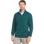 Men's Izod Advantage Regular-fit Performance Quarter-zip Fleece Pullover, Size: Large, Dark Green
