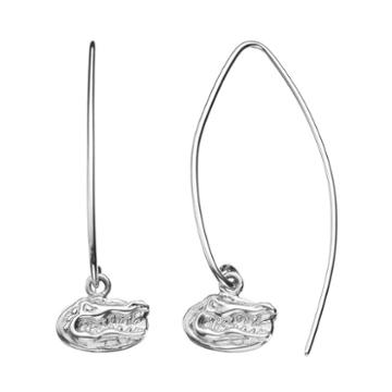 Dayna U Florida Gators Sterling Silver Hook Earrings, Women's, Grey