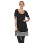 Women's Nina Howard Print Fit & Flare Sweater Dress, Size: Small, Grey