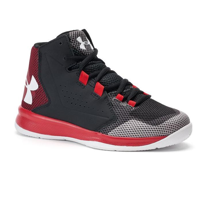 Under Armour Torch Fade Mid Preschool Boys' Basketball Shoes, Size: 1, Oxford