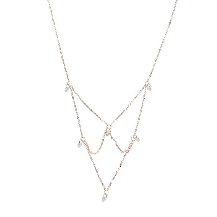 Lc Lauren Conrad Body Chain Style Pendant Necklace, Women's, Pink