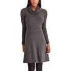 Petite Chaps Cowlneck Sweater Dress, Women's, Size: Xl Petite, Med Grey
