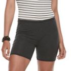Juniors' So&reg; Heathered Jersey Shorts, Teens, Size: Medium, Dark Grey