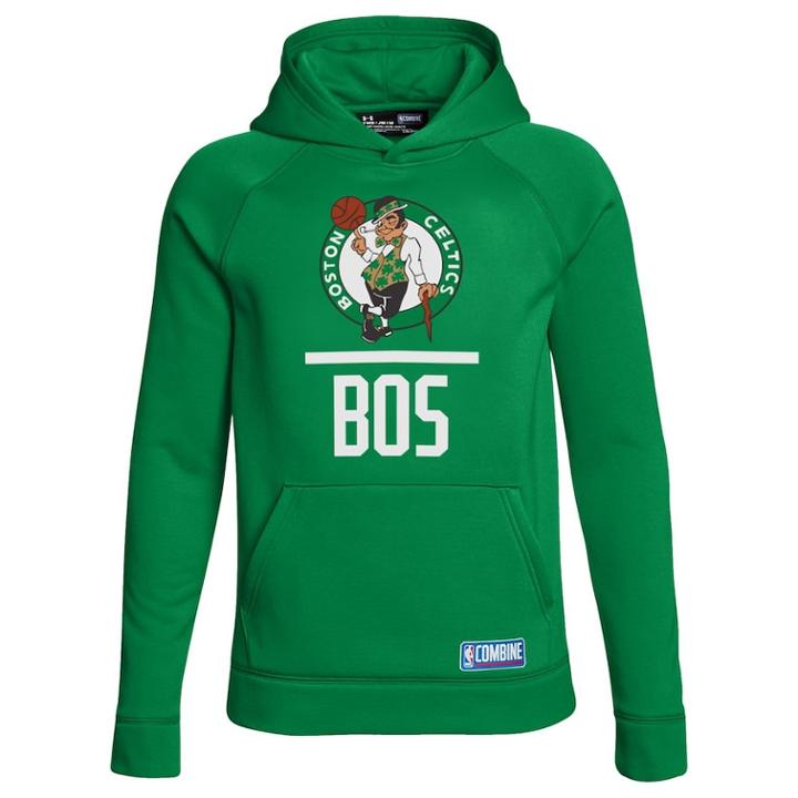 Boys 8-20 Under Armour Boston Celtics Lockup Hoodie, Size: Medium, Green