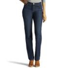 Petite Lee Monroe Classic Fit Straight-leg Jeans, Women's, Size: 6p - Short, Blue