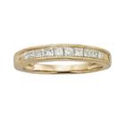 14k Gold 1/2-ct. T.w. Igl Certified Princess-cut Diamond Wedding Ring, Women's, Size: 10, White