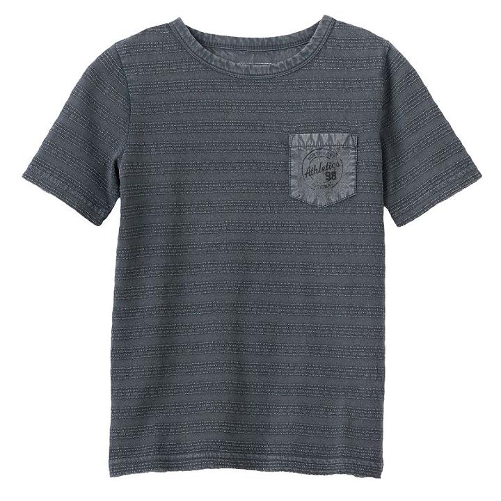 Boys 4-7 Sonoma Goods For Life&trade; Textured Graphic Tee, Boy's, Size: 7, Dark Grey