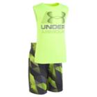 Boys 4-7 Under Armour Electric Fields Muscle Tee & Shorts Set, Size: 6, Brt Yellow