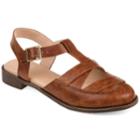 Journee Collection Bonita Women's Sandals, Size: 12, Brown