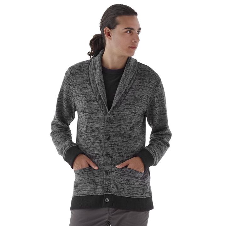 Men's Vans Shawl-collar Cardigan, Size: Xl, Med Grey