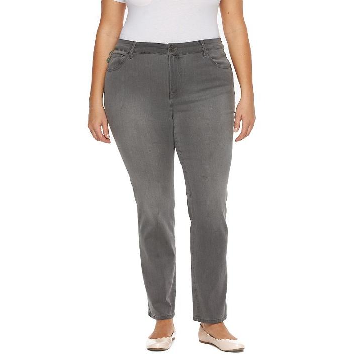 Plus Size Gloria Vanderbilt Bridget Straight-leg Jeans, Women's, Size: 18 - Regular, Blue
